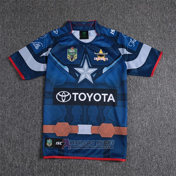Maglia North Queensland Cowboys Captain America Marvel 2017